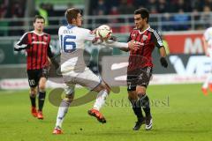 1. Bundesliga - Fußball - FC Ingolstadt 04 - 1. FSV Mainz 05 - Bell, Stefan (Mainz 16) und rechts Darío Lezcano (37, FCI)