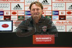 1. Bundesliga - Fußball - FC Ingolstadt 04 - VfL Wolfsburg - Pressekonferenz nach dem Spiel Cheftrainer Ralph Hasenhüttl (FCI)