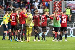 1. BL - Saison 2015/2016 - FC Ingolstadt 04 - Schalke 04 - Abklatschen nach dem Spiel - Foto: Meyer Jürgen