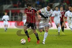 1. Bundesliga - Fußball - FC Ingolstadt 04 - 1. FSV Mainz 05 - Pascal Groß (10, FCI) Zweikampf gegen rechts Baumgartlinger, Julian (Mainz 14)