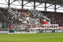 1. Bundesliga - Fußball - FC Ingolstadt 04 - VfB Stuttgart - Choreografie Stuttgart Fans