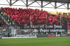 1. Bundesliga - Fußball - FC Ingolstadt 04 - Bayer 04 Leverkusen - Fans Choreo Leverkusen