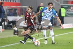 1. BL - Saison 2015/2016 - FC Ingolstadt 04 - 1899 Hoffenheim - Mathew Leckie (#7 FC Ingolstadt 04) - Strobl Tobias blau Hoffenheim - Foto: Jürgen Meyer