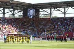 1. Bundesliga - Fußball - FC Ingolstadt 04 - Borussia Dortmund - Schweigeminute für Gerhard Mayer-Vorfelder