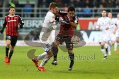 1. Bundesliga - Fußball - FC Ingolstadt 04 - 1. FSV Mainz 05 - Bell, Stefan (Mainz 16) und rechts Darío Lezcano (37, FCI)