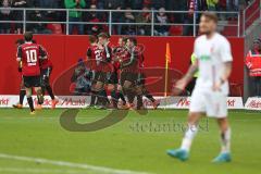 1. Bundesliga - Fußball - FC Ingolstadt 04 - FC Augsburg - Tor Jubel Ausgleich 1:1 Marvin Matip (34, FCI)