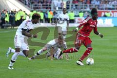 1. Bundesliga - Fußball - FC Ingolstadt 04 - FC Bayern München - Danny da Costa (21, FCI) Joshua Kimmich (32 Bayern) David Alaba (27 Bayern)