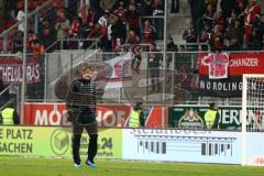 1. Bundesliga - Fußball - FC Ingolstadt 04 - TSG Hoffenheim - Unentschieden, Cheftrainer Ralph Hasenhüttl (FCI) geht enttäuscht vom Platz