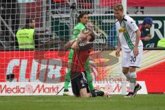 1. BL - Saison 2015/2016 - FC Ingolstadt 04 - Borussia Mönchengladbach - Moritz Hartmann (#9 FC Ingolstadt 04) mit einer vergebenen Torchance - Fassungslos - ärger - Foto: Meyer Jürgen