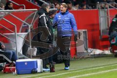 1. Bundesliga - Fußball - FC Ingolstadt 04 - 1. FSV Mainz 05 - Co-Trainer Michael Henke (FCI) und Cheftrainer Ralph Hasenhüttl (FCI) am Spielfeldrand