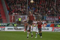 1. BL - Saison 2015/2016 - FC Ingolstadt 04 - Borussia Mönchengladbach - Mathew Leckie (#7 FC Ingolstadt 04)  beim Kopfball - Foto: Meyer Jürgen
