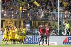 1. Bundesliga - Fußball - FC Ingolstadt 04 - Borussia Dortmund - Tor Jubel 0:2 Elfmeter, rechts Roger de Oliveira Bernardo (8, FCI) Romain Brégerie (18, FCI)