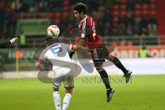 1. Bundesliga - Fußball - FC Ingolstadt 04 - 1. FSV Mainz 05 - Latza, Danny (Mainz 6) und rechts Darío Lezcano (37, FCI)