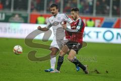 1. BL - Saison 2015/2016 - FC Ingolstadt 04 - Bayer 04 Leverkusen - Mathew Leckie (#7 FC Ingolstadt 04) - Bellarabi Karim #38 weiss Leverkusen -  Foto: Meyer Jürgen