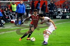 1. Bundesliga - Fußball - FC Ingolstadt 04 - 1. FC Köln - Mathew Leckie (7, FCI) gegen Mergim Mavraj (19, 1. FC Köln) Foto: Adalbert Michalik