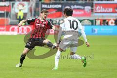 1. Bundesliga - Fußball - FC Ingolstadt 04 - Hannover 96 - Pascal Groß (10, FCI) Hiroshi Kiyotake (Hannover 10)