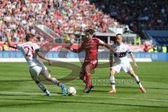 1. Bundesliga - Fußball - FC Ingolstadt 04 - FC Bayern München - Danny da Costa (21, FCI) Almog Cohen (36, FCI) Mathew Leckie (7, FCI)