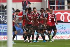 1. Bundesliga - Fußball - FC Ingolstadt 04 - FC Schalke 04 - Tor Jubel 2:0 für Ingolstadt durch mitte Lukas Hinterseer (16, FCI)