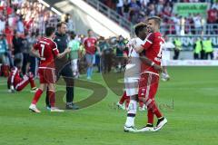 1. Bundesliga - Fußball - FC Ingolstadt 04 - FC Bayern München - 1:2 Niederlage, Lukas Hinterseer (16, FCI) David Alaba (27 Bayern)