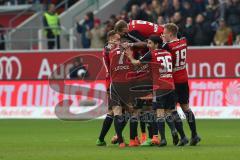 1. Bundesliga - Fußball - FC Ingolstadt 04 - VfB Stuttgart - Darío Lezcano (37, FCI) zieht ab und trifft zum Tor 3:1 Jubel