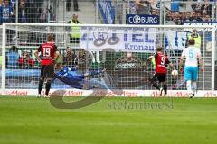 1. BL - Saison 2015/2016 - FC Ingolstadt 04 - Schalke 04 - Moritz Hartmann (#9 FC Ingolstadt 04) schießt das 1:0 per Elfmeter - Tor - Jubel - Foto: Meyer Jürgen