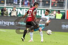 1. BL - Saison 2015/2016 - FC Ingolstadt 04 - Schalke 04 - Lezano Farina,Dario (#37 FC Ingolstadt 04) - Junior Caicara (3, Schalke) - Foto: Meyer Jürgen