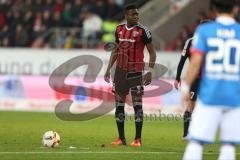 1. Bundesliga - Fußball - FC Ingolstadt 04 - TSG Hoffenheim - Freistoß Roger de Oliveira Bernardo (8, FCI) trifft zum 1:0 Jubel Tor