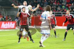 1. BL - Saison 2015/2016 - FC Ingolstadt 04 - 1. FSV Mainz 05 - Lezano Farina,Dario (#37 FC Ingolstadt 04) - Baumgartlinger Julian #14 Mainz - Foto: Meyer Jürgen