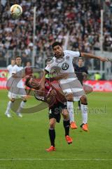 1. Bundesliga - Fußball - FC Ingolstadt 04 - Eintracht Frankfurt - Stefan Lex (14, FCI) gegen Carlos Zambrano (5 Frankfurt)