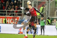 1. BL - Saison 2015/2016 - FC Ingolstadt 04 - Darmstadt 98 - Alfredo Morales (#6 FC Ingolstadt 04) - Dominik Stroh-Engel (#9 Darmstadt98) -  Foto: Jürgen Meyer