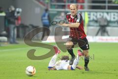 1. BL - Saison 2015/2016 - FC Ingolstadt 04 - Hertha BSC - Tobias Levels (#28 FC Ingolstadt 04) - Harguchi Genki(Hertha BSC) - Foto: Jürgen Meyer