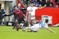 1. BL - Saison 2015/2016 - FC Ingolstadt 04 - 1. FSV Mainz 05 - Alfredo Morales (#6 FC Ingolstadt 04) - #24 Bussmann Gaetan - Foto: Meyer Jürgen