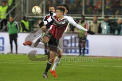 1. BL - Saison 2015/2016 - FC Ingolstadt 04 - Darmstadt 98 - Alfredo Morales (#6 FC Ingolstadt 04) - Dominik Stroh-Engel (#9 Darmstadt98) -  Foto: Jürgen Meyer