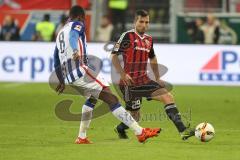 1. BL - Saison 2015/2016 - FC Ingolstadt 04 - Hertha BSC Markus Suttner (#29 FC Ingolstadt 04) - Kalou Salomon (Hertha BSC) - Foto: Jürgen Meyer