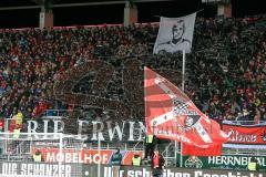 1. Bundesliga - Fußball - FC Ingolstadt 04 - SV Darmstadt 98 - Gedenken an den verstorbenen Erwin Kick, Fans Choreographie