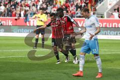 1. Bundesliga - Fußball - FC Ingolstadt 04 - FC Schalke 04 - Darío Lezcano (37, FCI) trifft zum 3:0 Tor Jubel Danny da Costa (21, FCI)