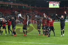 1. Bundesliga - Fußball - FC Ingolstadt 04 - SV Darmstadt 98 - Sieg Jubel mit den Fans