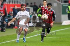 1. BL - Saison 2015/2016 - FC Ingolstadt 04 - Bayer 04 Leverkusen - Almog Cohen (#36 FC Ingolstadt 04) - Donati Giulio weiss #26 Leverkusen - Foto: Meyer Jürgen