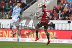 1. BL - Saison 2015/2016 - FC Ingolstadt 04 - 1899 Hoffenheim - Marvin Matip (#34 FC Ingolstadt 04) - Polanski Eugen blau Hoffenheim - Foto: Jürgen Meyer