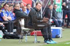 1. BL - Saison 2015/2016 - FC Ingolstadt 04 - Schalke 04 - Ralph Hasenhüttl (Trainer FC Ingolstadt 04) feuert seine Spieler an - Michael Henke (Co-Trainer FC Ingolstadt 04) - Foto: Meyer Jürgen