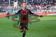 1. Bundesliga - Fußball - FC Ingolstadt 04 - Eintracht Frankfurt - Stefan Lex (14, FCI) rennt auf das Tor und erzielt das 2:0 Jubel