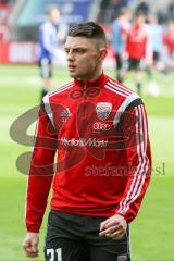 1. BL - Saison 2015/2016 - FC Ingolstadt 04 - Schalke 04 - Vor dem Spiel - Maurice Multhaup (#31 FC Ingolstadt 04) - Foto: Meyer Jürgen