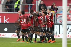 1. Bundesliga - Fußball - FC Ingolstadt 04 - VfB Stuttgart - Tor 2:1 durch Mathew Leckie (7, FCI) Jubel