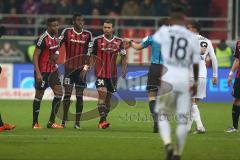 1. Bundesliga - Fußball - FC Ingolstadt 04 - Bayer 04 Leverkusen - Roger de Oliveira Bernardo (8, FCI) Danny da Costa (21, FCI) Marvin Matip (34, FCI)