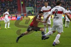 1. Bundesliga - Fußball - FC Ingolstadt 04 - VfB Stuttgart - Almog Cohen (36, FCI) Emiliano Insua (2 Stuttgart)