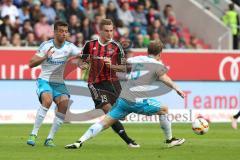 1. Bundesliga - Fußball - FC Ingolstadt 04 - FC Schalke 04 - Max Christiansen (19, FCI) Johannes Geis (Schalke 5)