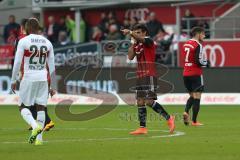 1. Bundesliga - Fußball - FC Ingolstadt 04 - VfB Stuttgart - Tor 3:1 durch Darío Lezcano (37, FCI) Jubel küsst seinen Ehering