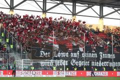 1. Bundesliga - Fußball - FC Ingolstadt 04 - Bayer 04 Leverkusen - Fans Choreo Leverkusen