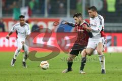 1. Bundesliga - Fußball - FC Ingolstadt 04 - Bayer 04 Leverkusen - Mathew Leckie (7, FCI) Papadopoulos, Kyriakos (Leverkusen 5)