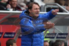 1. BL - Saison 2015/2016 - FC Ingolstadt 04 - Borussia Mönchengladbach - Ralph Hasenhüttl (Trainer FC Ingolstadt 04)  gibt Anweisungen - Foto: Meyer Jürgen